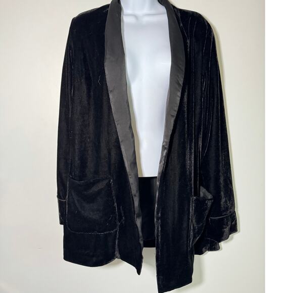 BB Dakota Women’s Black Evening Party Velvet Blazer Jacket Size S - Picture 7 of 12